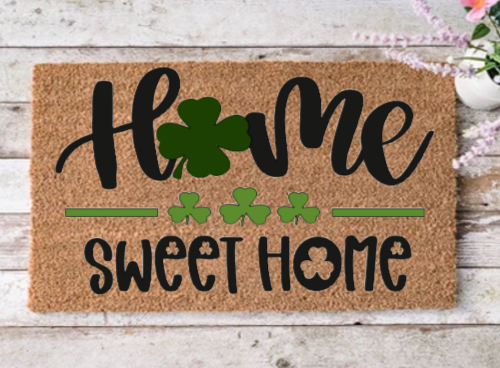 Home Sweet Home Clovers Doormat