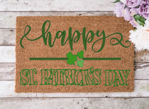 Happy St. Patrick's Day Doormat