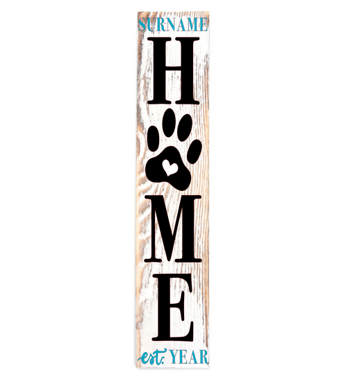 Puppy Paw Porch Sign