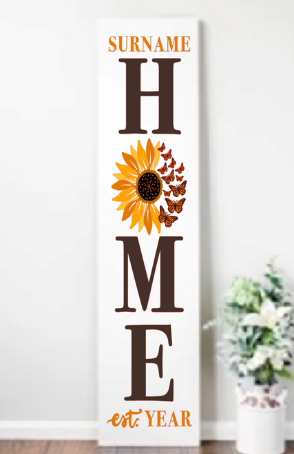 Butterfly Home Porch Sign