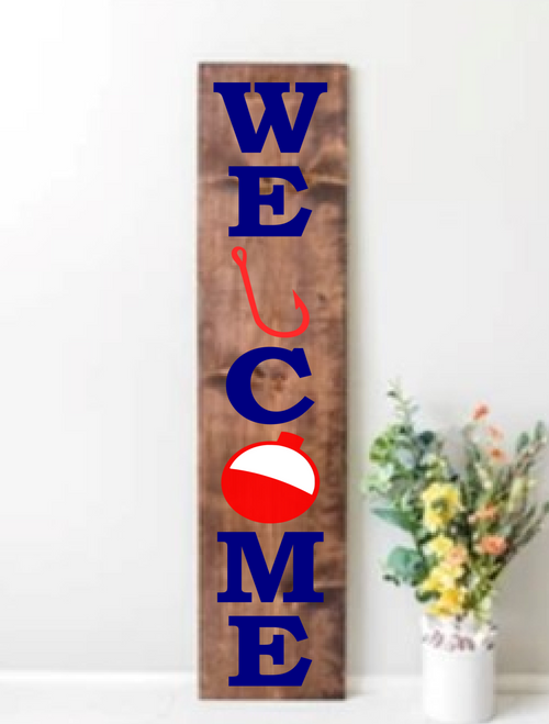 Fishing Welcome Porch Sign