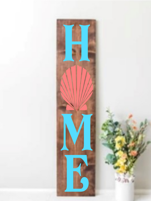 Seashell Home Porch Sign
