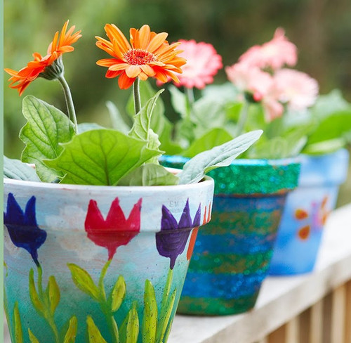 May 7 Kids Flower Pot for Mothers Day WS 10-12