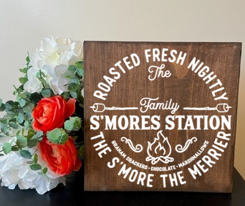Roasted Smores Wood Sign