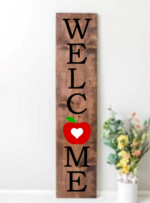 Welcome Apple Porch Sign