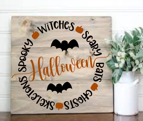 Halloween Spooky Witch Sign