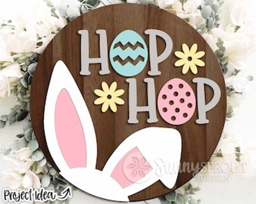 3D Hop Hop Easter Round