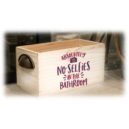 No Selfies in Bathroom Box