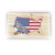 American Flag Floral PLANKED