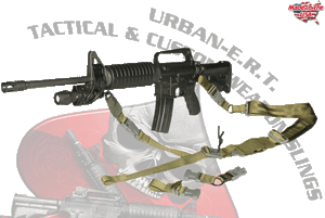 E-RUSH Tactical Sling in two point configuration for secure, stable rifle support and quick adjustments in tactical settings. E-RUSH Tactical Sling in two point configuration for secure, stable rifle support and quick adjustments in tactical settings.