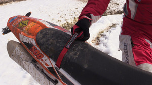 Use the Seat Recovery Grab Strap to lift your bike over obstacles, or off of the ground. Use the Seat Recovery Grab Strap to lift your bike over obstacles, or off of the ground.
