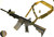 AR-15/M4 STYLE WEAPONS WITH A SLOTTED SLING ATTACHMENT AND A LOOP SLING ATTACHMENT