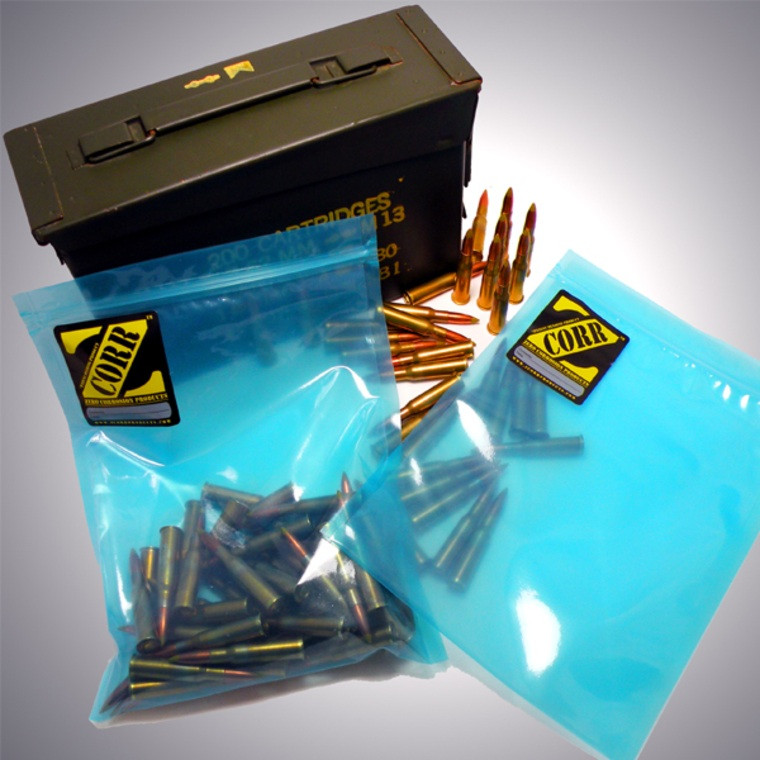 ZCORR LARGE PARTS & AMMO POUCH 5 pack 8" x 11" Sealable for 30cal ammo cans