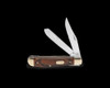 Buck 382 Trapper 2 Blade Wood Handle Folding Clam