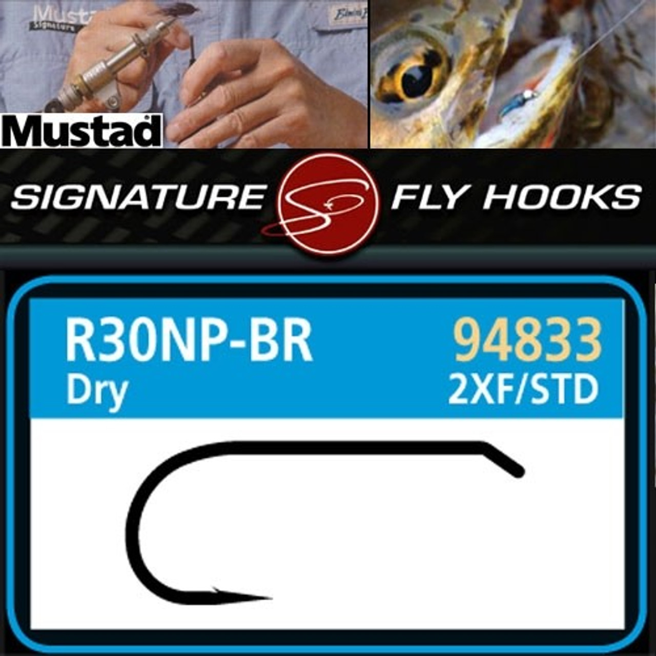 Mustad Signature R30-94833 Dry Fly Tying Hooks 25pk