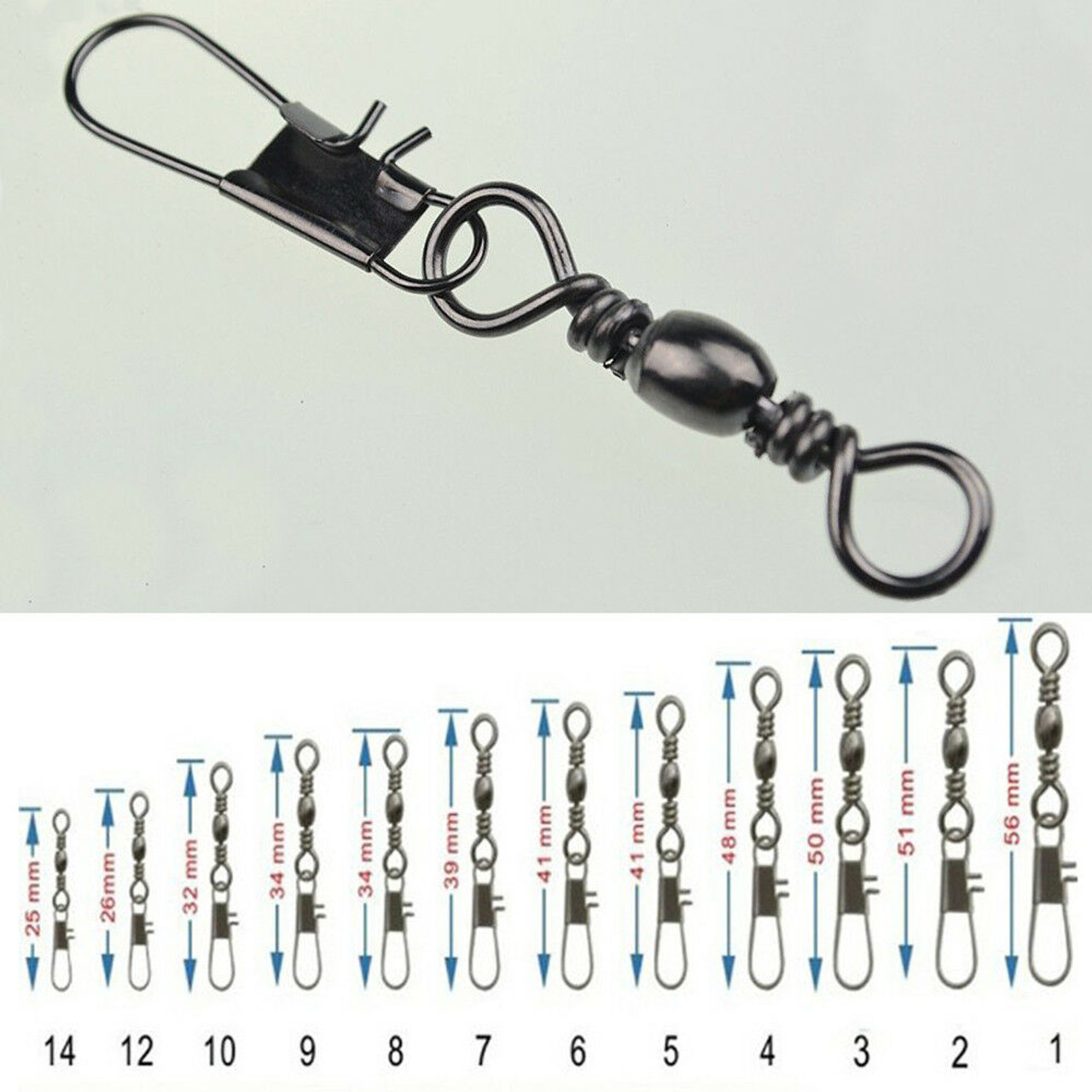 Angler Swivel Snap Brass