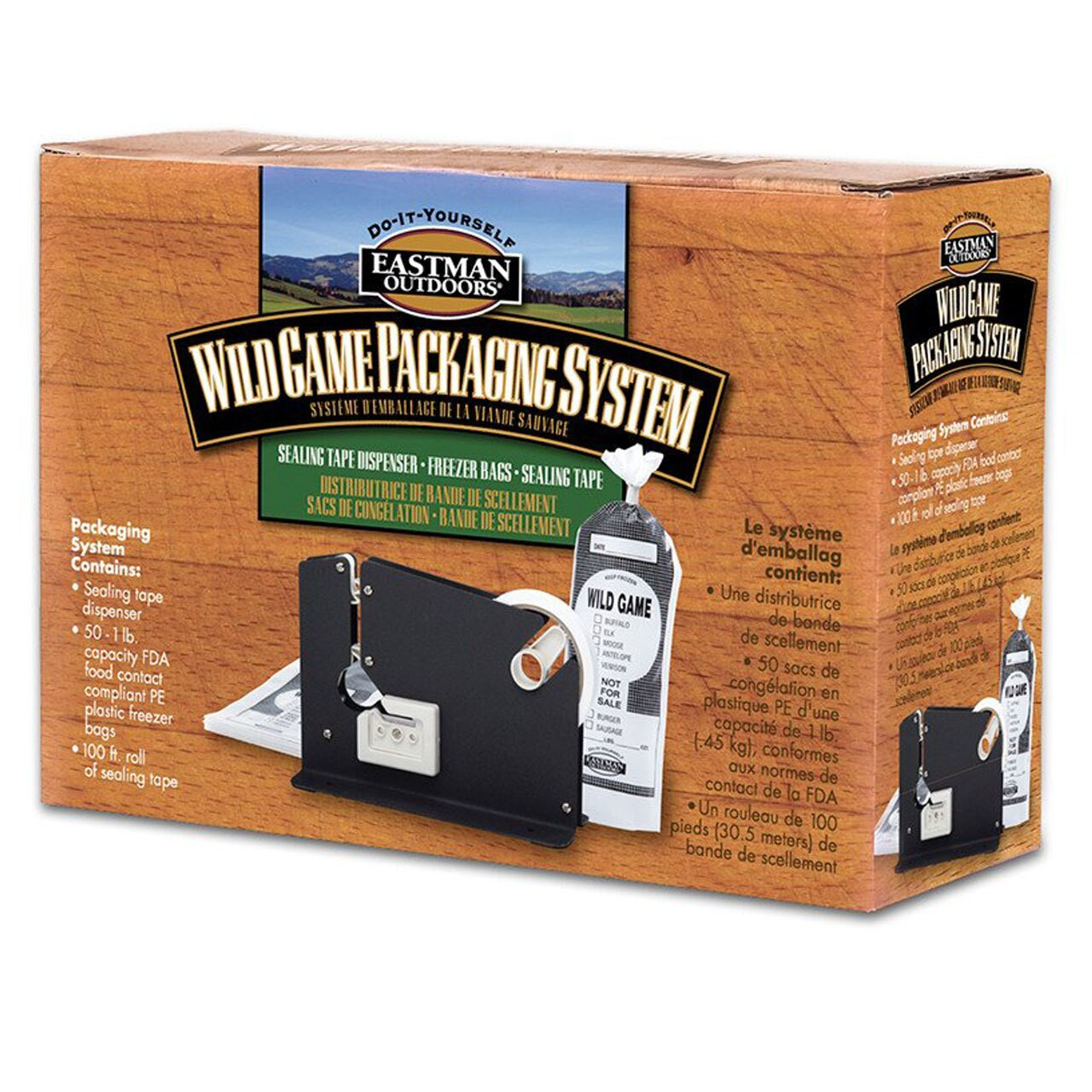 Eastman Wildgame Packaging System Tape Dispenser, Tape, Bags