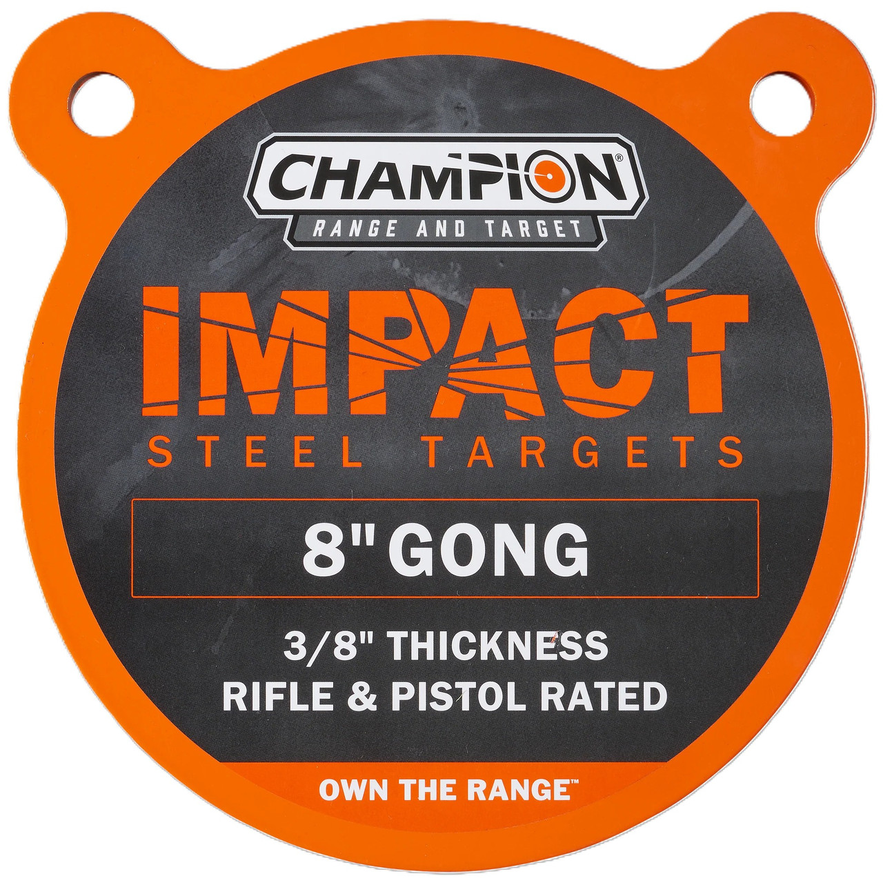Champion Target Gong 8" Round AR500 Steel 3/8"