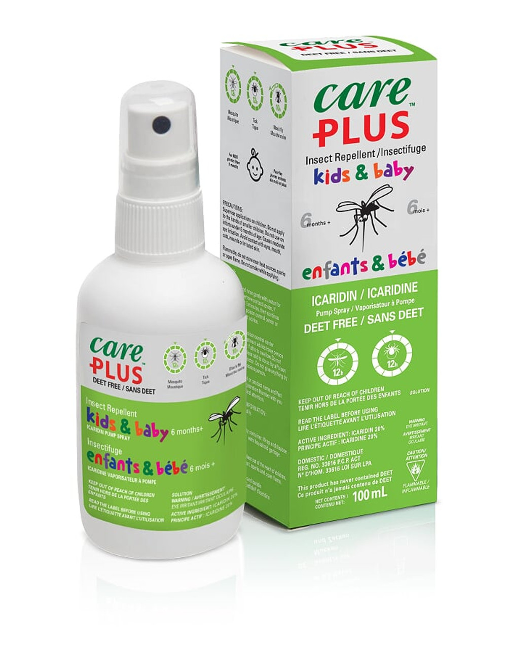 Care Plus For Kids Icaridin 20% Insect Repellent Pump Spray 100ml
