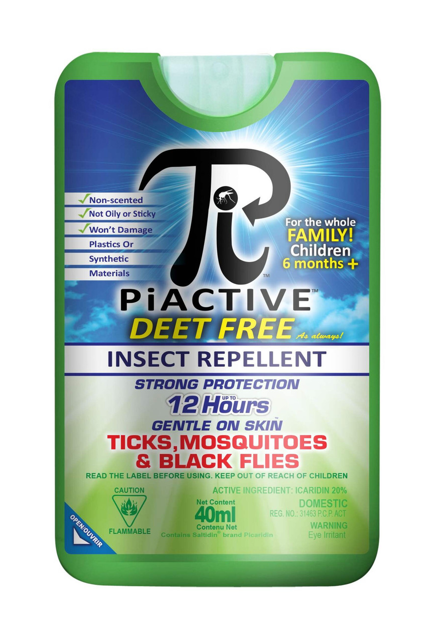 Mosquito Shield Piactive Repellent 40ml No Deet