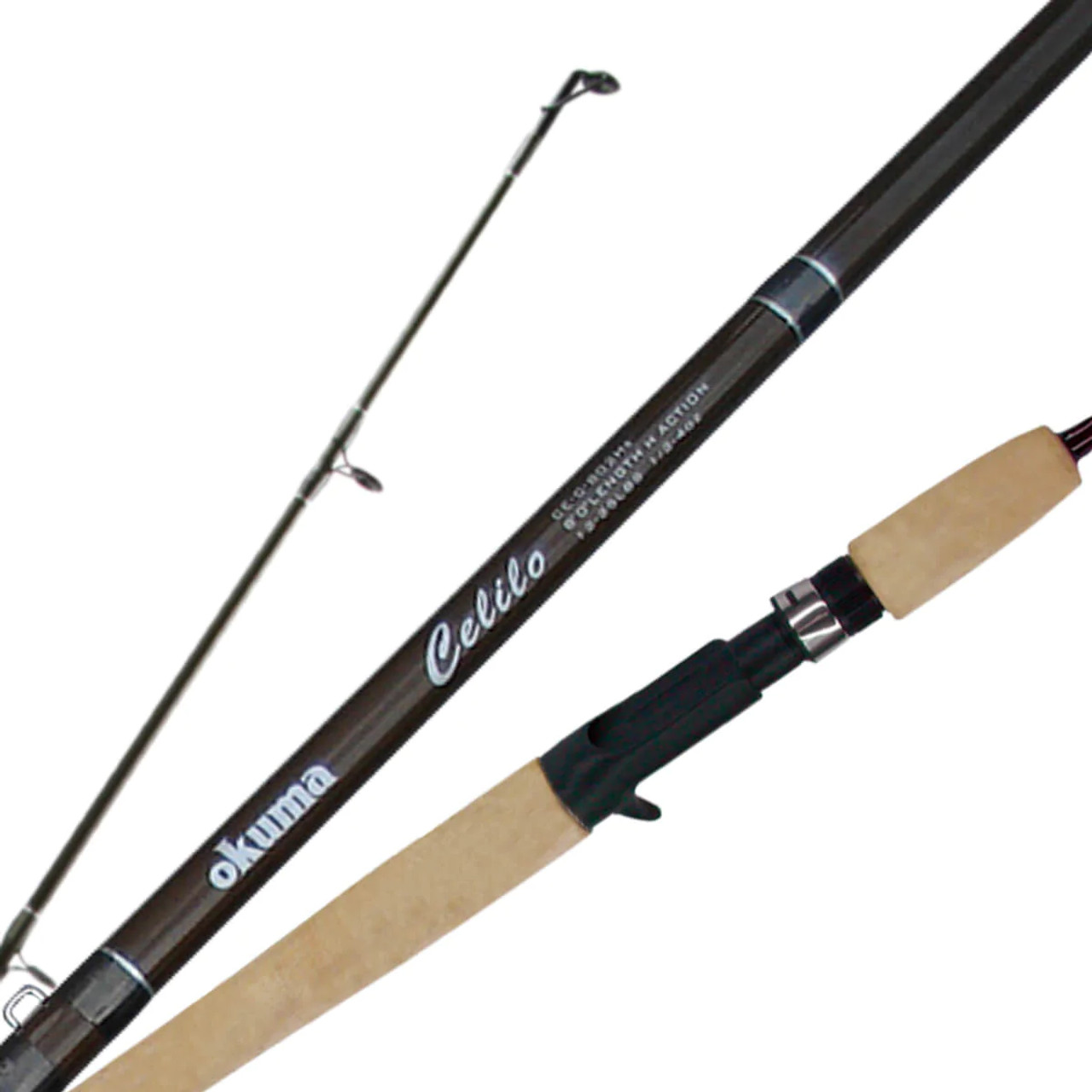 Okuma Celilo Black Kokanee Casting Rod Light 7' 0" 2pc