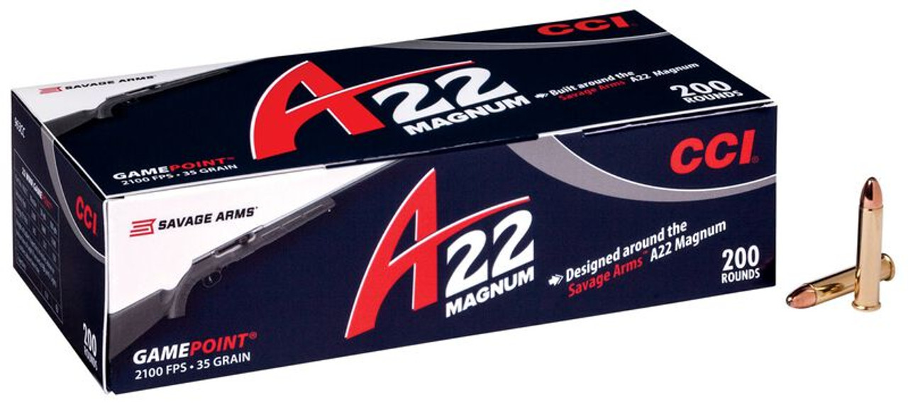 CCI A22 Gamepoint Rimfire Ammunition - 22 Magnum CCI A22 Gamepoint Rimfire Ammunition - 22 Magnum