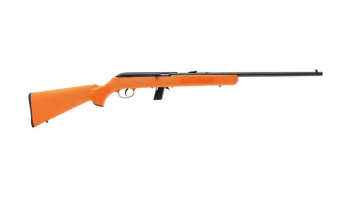 Savage 64F 22LR Semi Auto - Orange Synthetic Stock