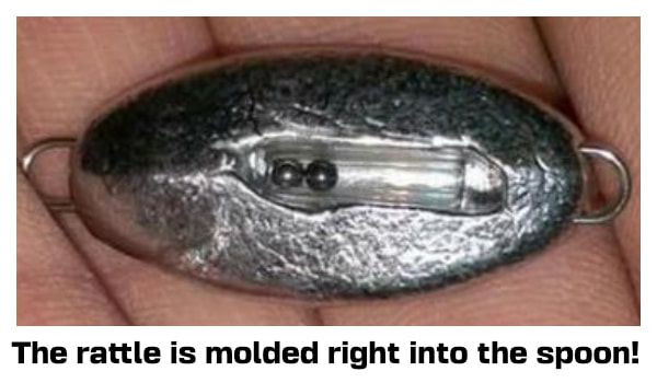 Big Nasty Tackle - Glow Rattle Spoons