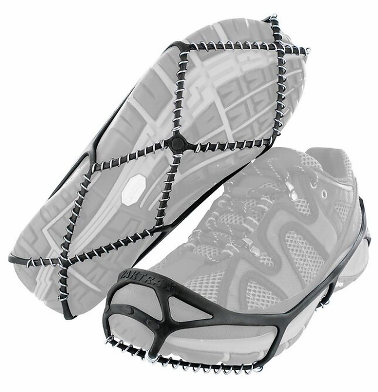 Yaktrax Walk ice traction cleats with steel coil grips for walking on snow and ice