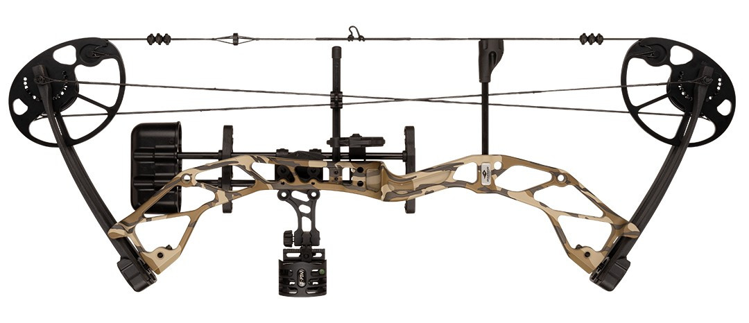 Diamond Radian Bow w/Package - 10-55#, RH, Mossy Oak Bottomland Camo