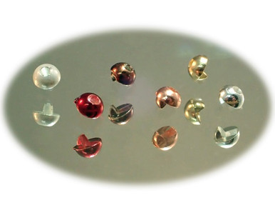 2 Tone Tungsten Half Beads - 2.8mm