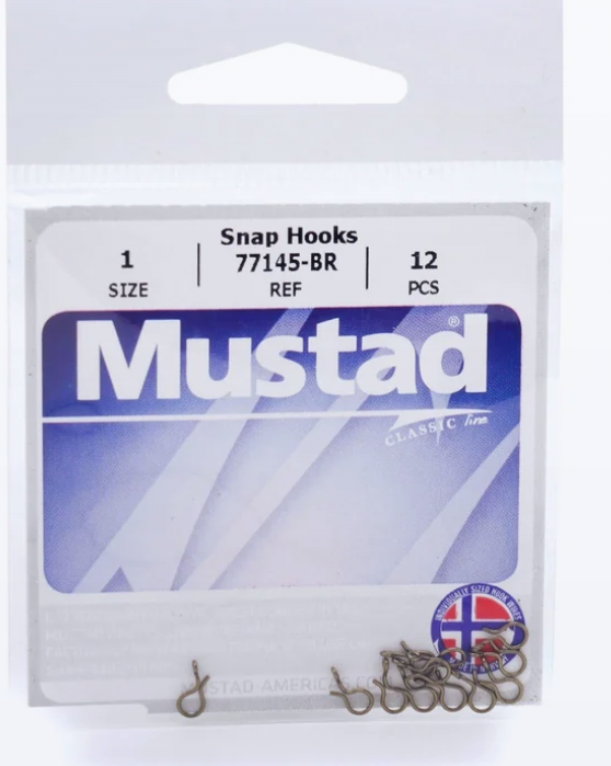 Mustad Easy Snap Hooks - 12pk