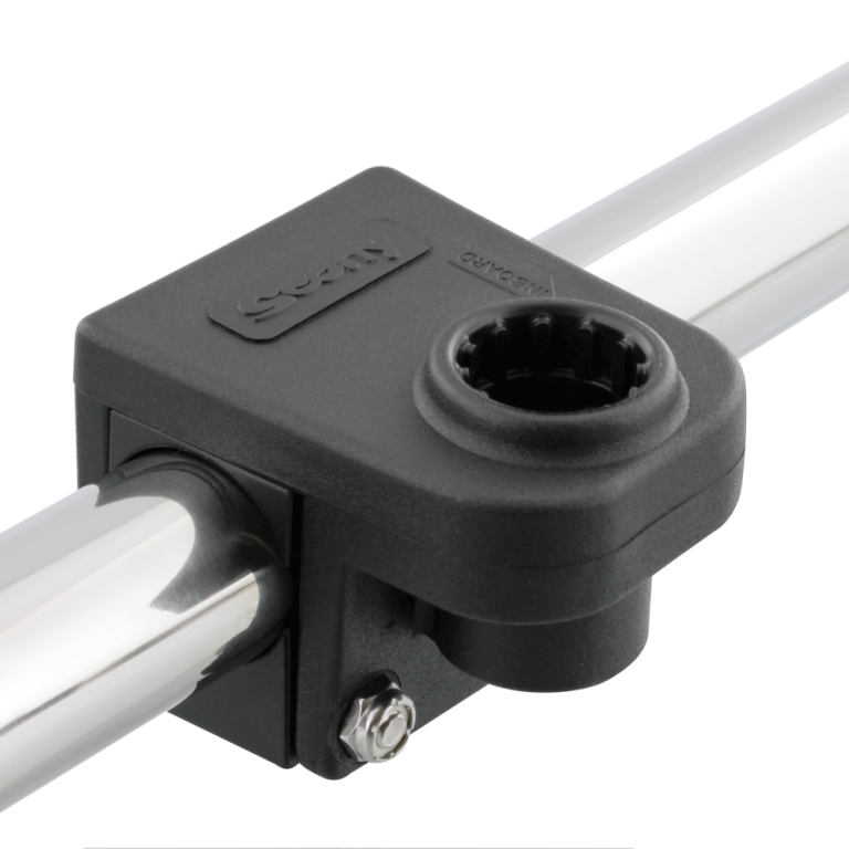 Scotty Rail Mount Adapter 245 Black 1-1/4" Round