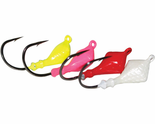 Mustad Jig Ultra Point Shrimp Head Jig Chartreuse 1/8oz 5pk