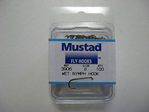 Mustad 3906 Nymph Sproat Fly Hook 50/pack