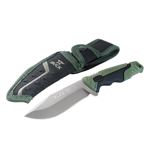 Buck 658 Pursuit Green Fixed c/w Case