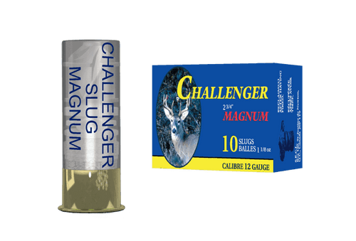 Challenger 12ga 2-3/4" Slug 1-1/8oz 1610fps 10 Pack