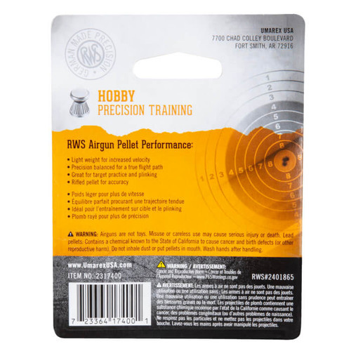 RWS 177 Hobby Pellets 300/pk