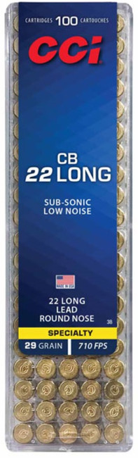 CCI CB Sub Sonic Low Noise Rimfire 22LR Box 100