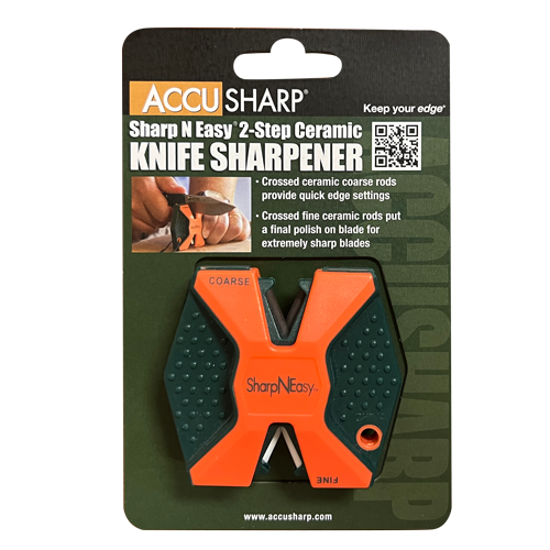 Accusharp Sharp N Easy Orange Knife Sharpener 2 Step
