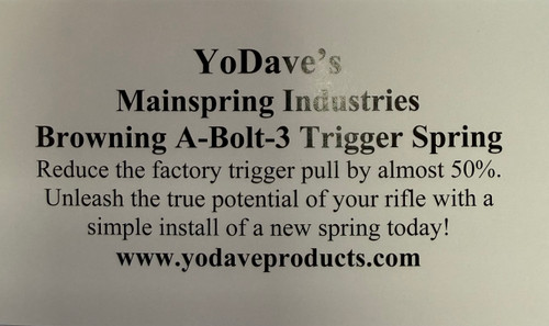 YoDave ​Browning A Bolt 3 Trigger Spring