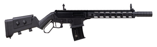 Ege Arms LEVAR12 Lever Action - 18.5″ Barrel, Black Synthetic Shotgun