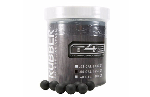 Umarex T4E Rubber Ball 50cal Black 250ct