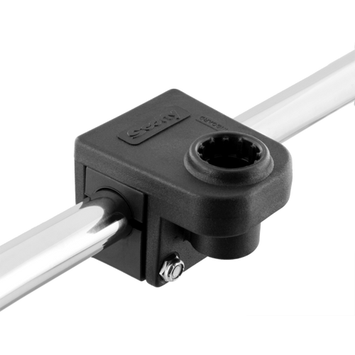 Scotty Rail Mount Adapter 287 Black For 7/8" Round Rail Or 1" Square