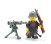 Custom Printed Minifigure Legs - Brown French WWI Legs