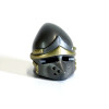 Pig Snout Bascinet - Steel and Gold