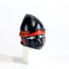 Pig Snout Bascinet - Black and Red