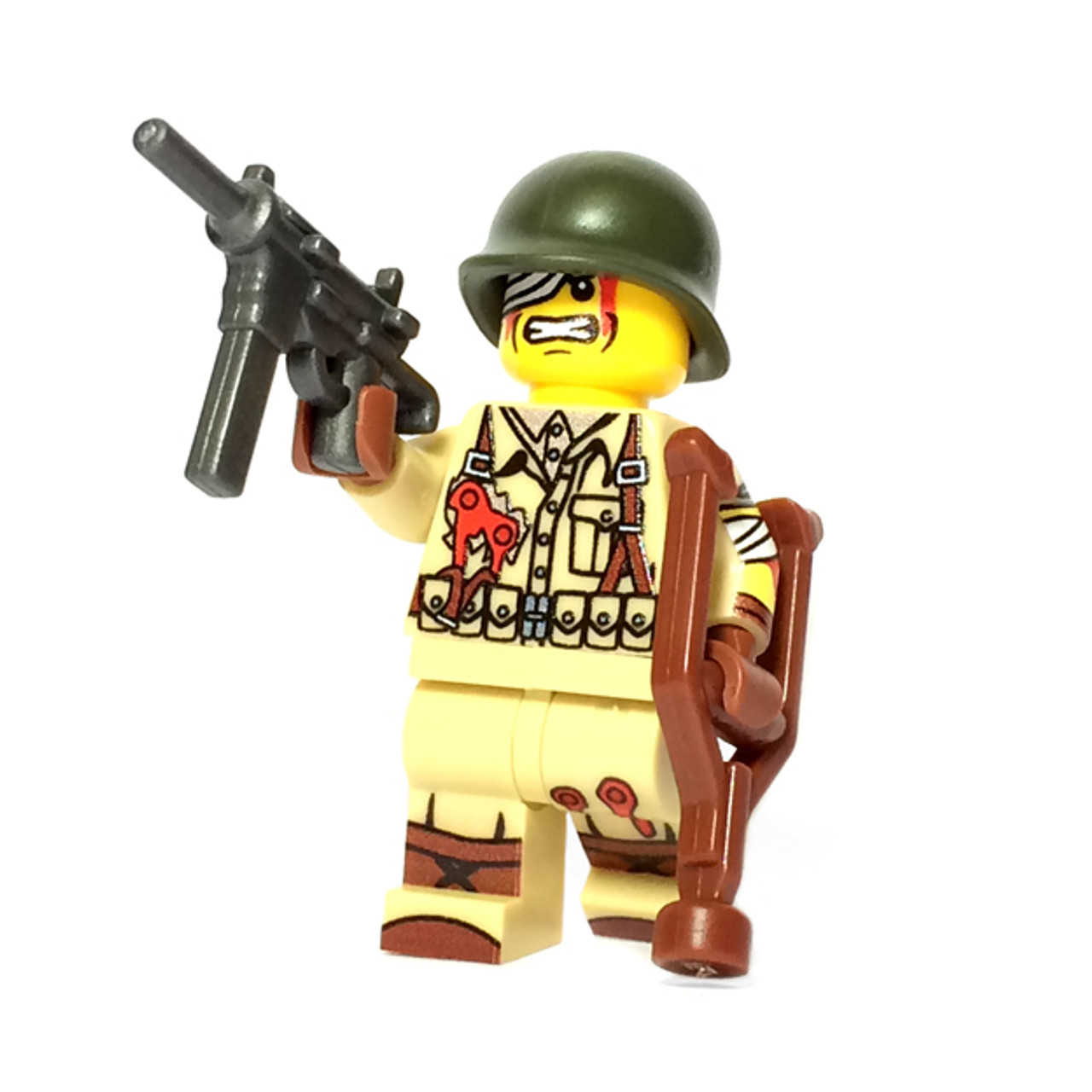 klodset stress Genbruge Custom LEGO® Minifigure - Injured US Soldier