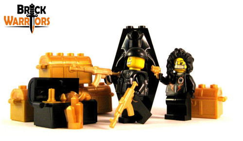 BrickWarriors LEGO Custom Accessoires Dague de Rebel (Noir) Arme