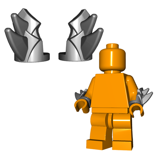 Minifigure Armor - Bladed Vambraces